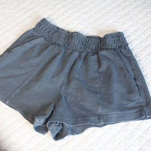 Gray cotton casual shorts